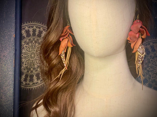 Handmade Leather Earrings