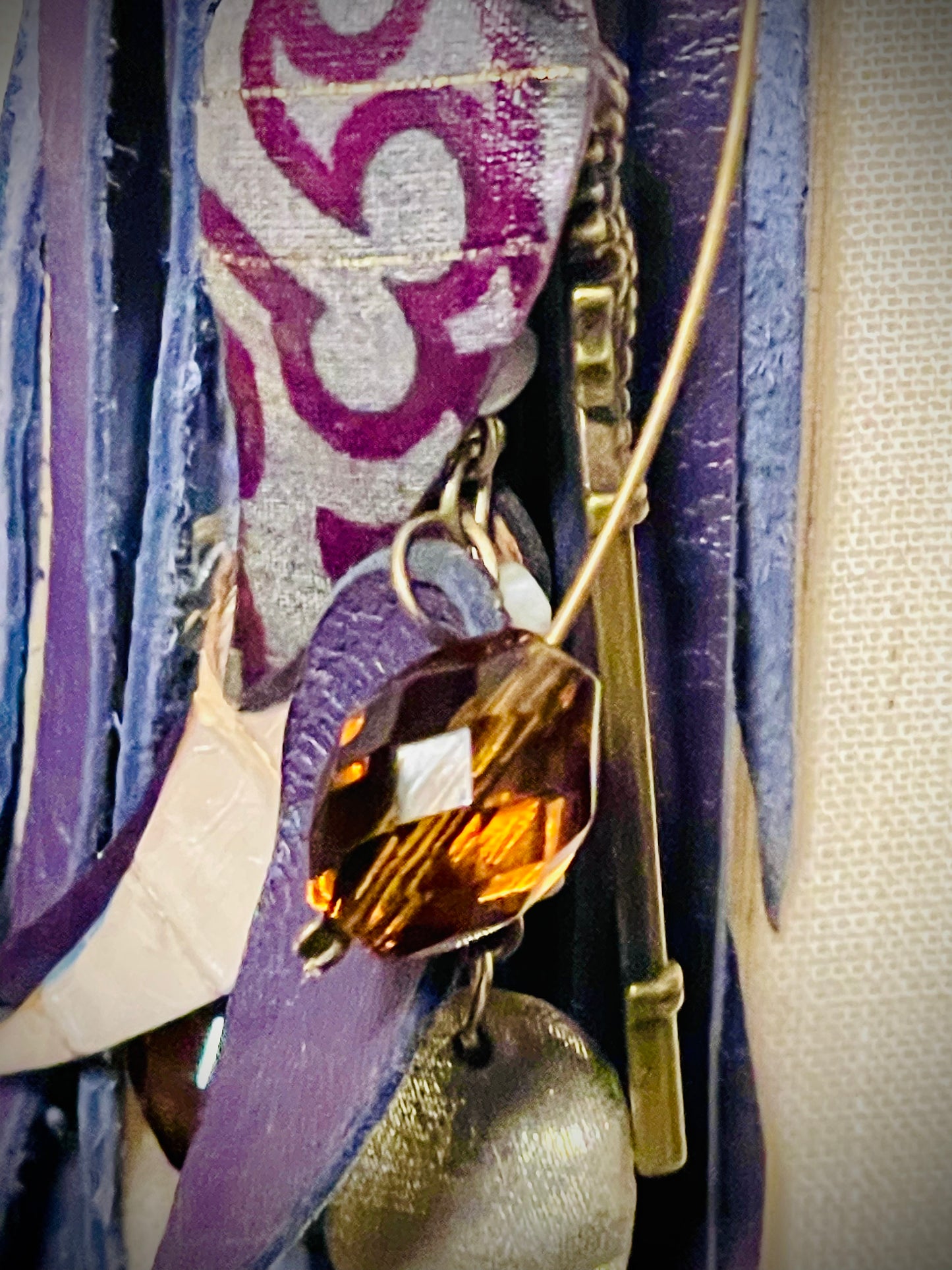 Under The Sea Leather Fringe Necklace