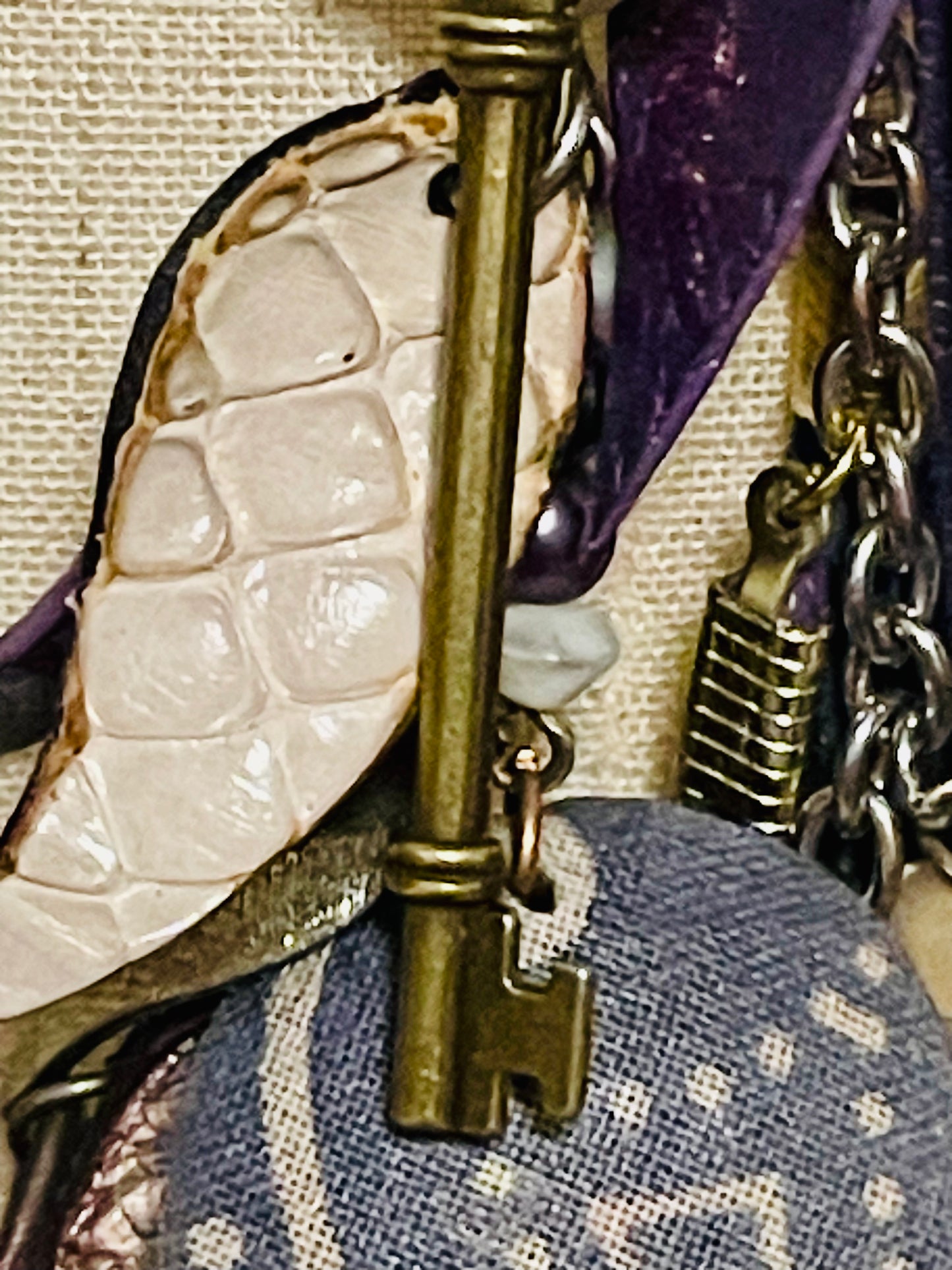 Under The Sea Leather Fringe Necklace