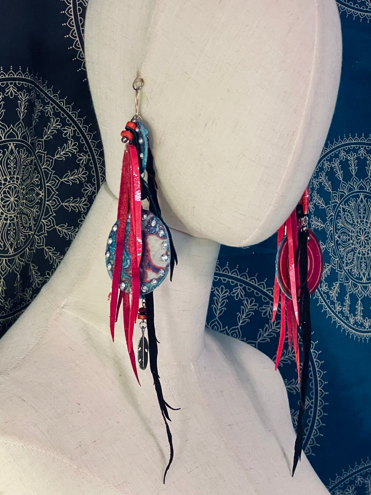 Festival Worthy Leather Earrings