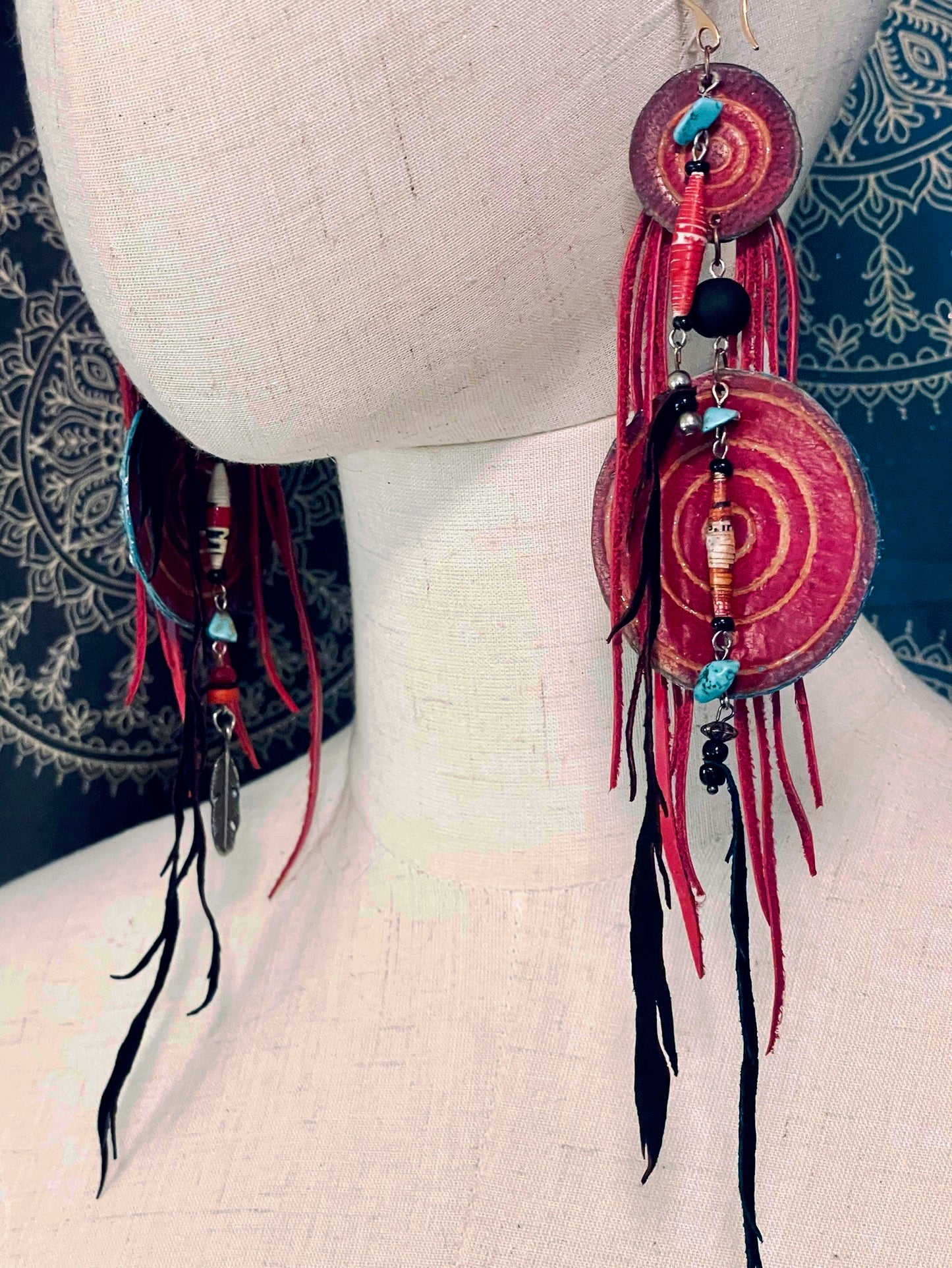 Festival Worthy Leather Earrings