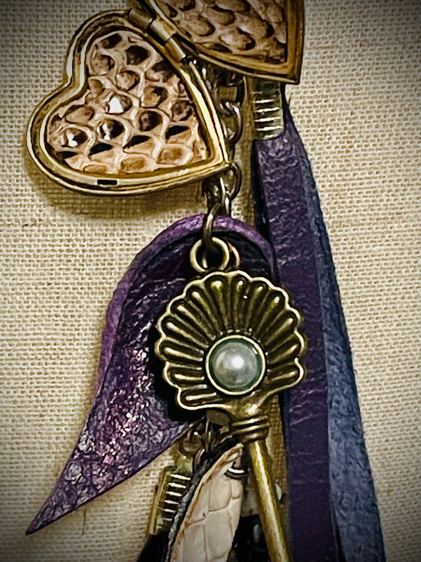 Under The Sea Leather Fringe Necklace