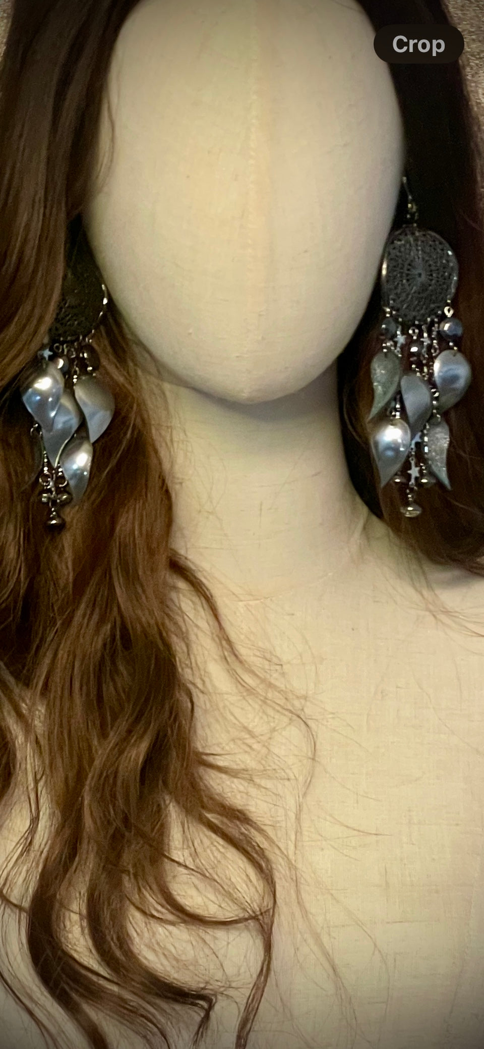Frozen Solid Metallic Leather Earrings
